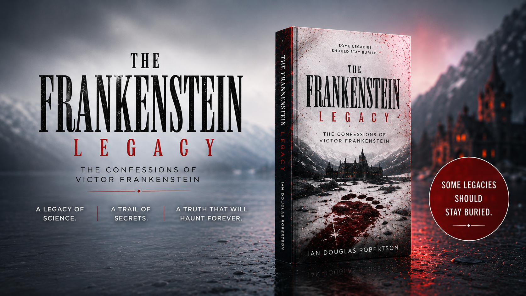The Frankenstein Legacy by Ian Douglas Robertson — book cover designed by AuthorVA